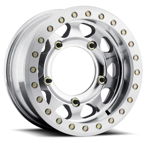 Method 15X5.5 Buggy Beadlock Mr101 Bolt Pattern 5 On 205 Offset -20 Lip Size 3.27 Raw Machined Aluminum Wheel 1