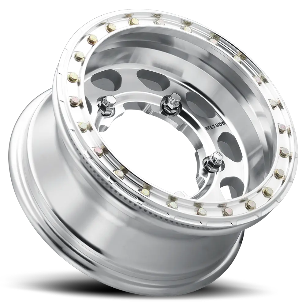 Method 15X4.5 Buggy Beadlock Mr103 Bolt Pattern 5 On 205 Offset -25 Lip Size 2.05 Raw Machined Aluminum Wheel 2