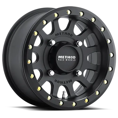 Method 15X6 Mr401 Beadlock Utv Bolt Pattern 4 On 156 Offset 53 Lip Size 0 Matte Black Mb Aluminum Wheel 1