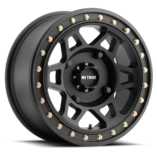 Method 15X7 Mr405 Beadlock Utv Bolt Pattern 4 On 136 Offset 38 Matte Black Mb Aluminum Wheel 1