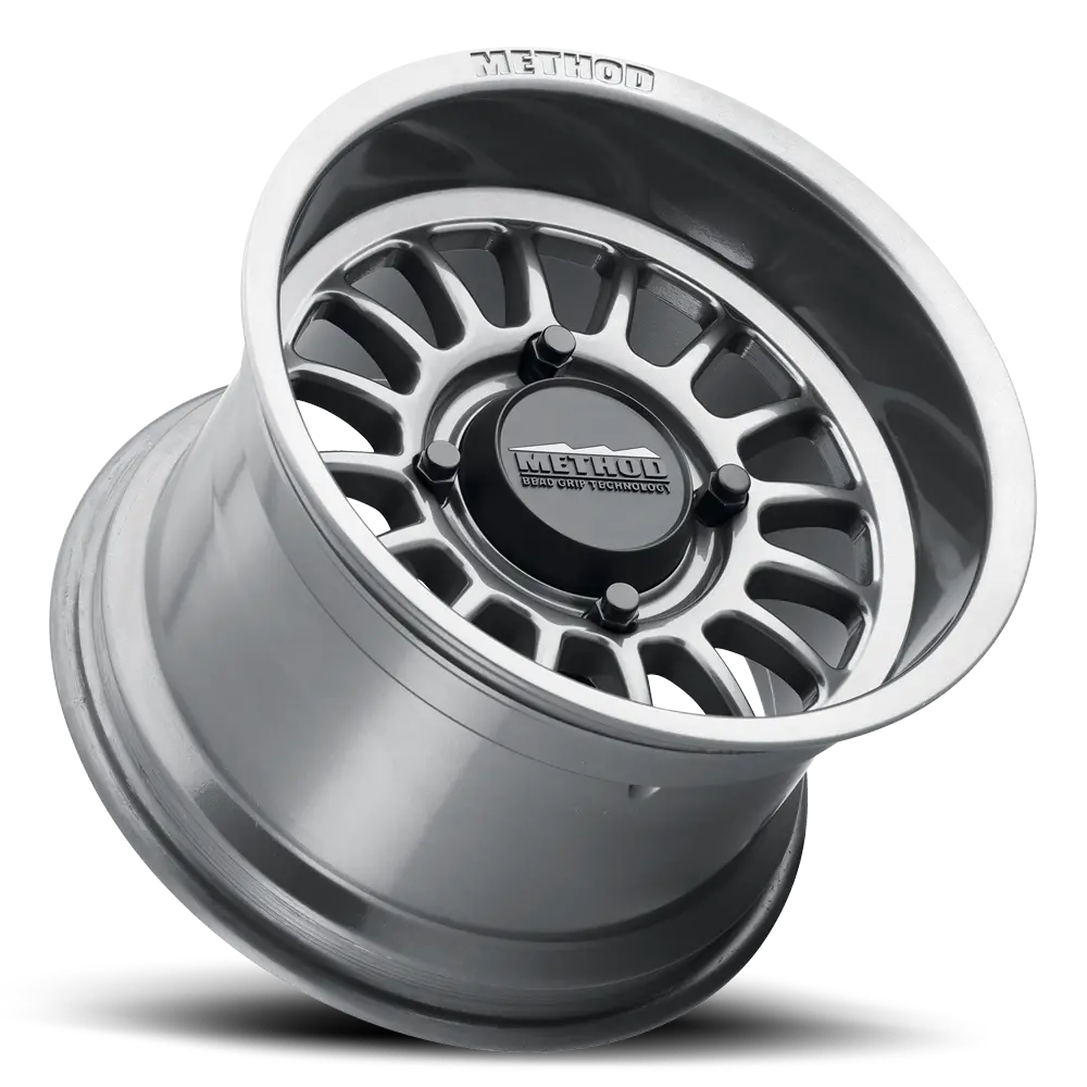 Method 15X7 Mr411 Bead Grip Utv Bolt Pattern 4 On 156 Offset 13 Lip Size 1.85 Gloss Titanium Sl Aluminum Wheel 2