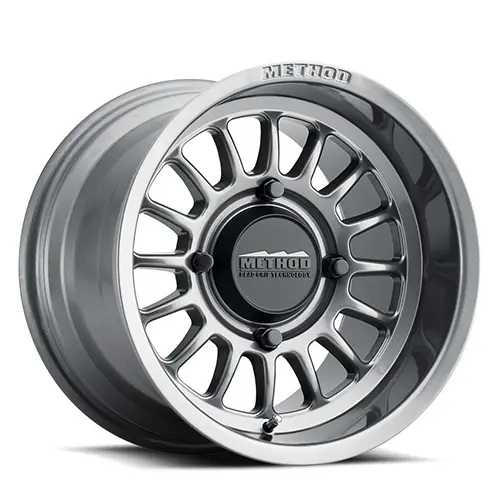 Method 15X7 Mr411 Bead Grip Utv Bolt Pattern 4 On 136 Offset 13 Lip Size 1.85 Gloss Titanium Sl Aluminum Wheel 1