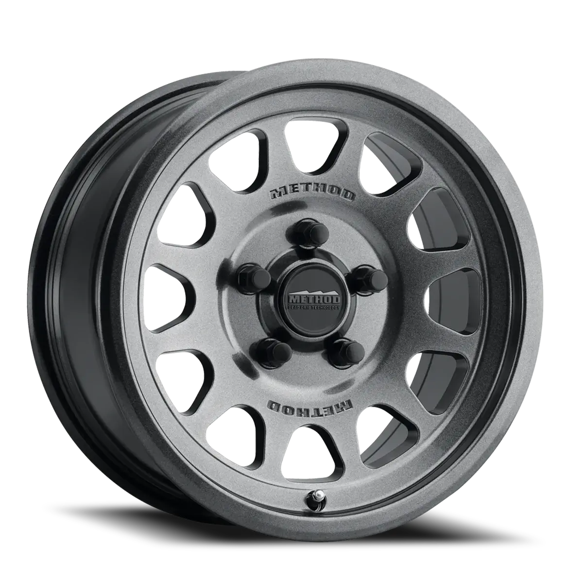 Method 15X7 Mr414 Bead Grip Utv Bolt Pattern 5 On 114.3 Offset 13 Lip Size 1.18 Graphite Gy Aluminum Wheel 1