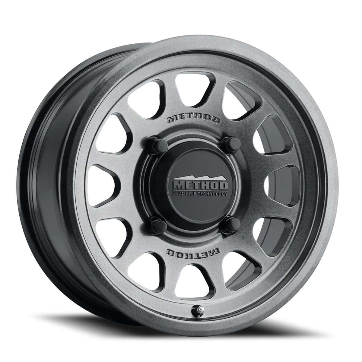 Method 15X7 Mr414 Bead Grip Utv Bolt Pattern 4 On 136 Offset 13 Lip Size 1.18 Graphite Gy Aluminum Wheel 1