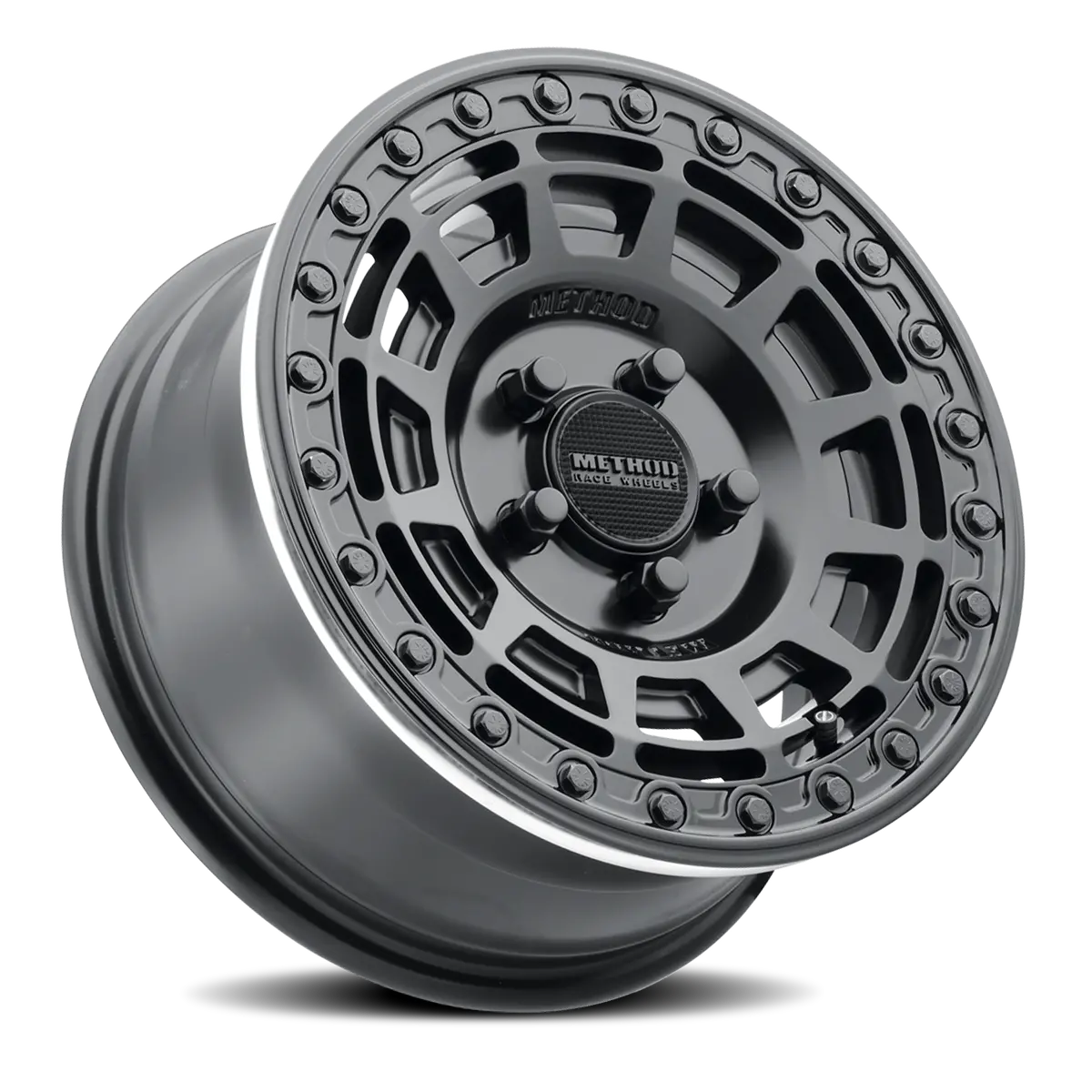 Method 15X10 Mr415 Beadlock Utv Bolt Pattern 5 On 114.3 Offset 25 Lip Size 2.09 Matte Black Mb Gloss Black Ring Aluminum Wheel 2
