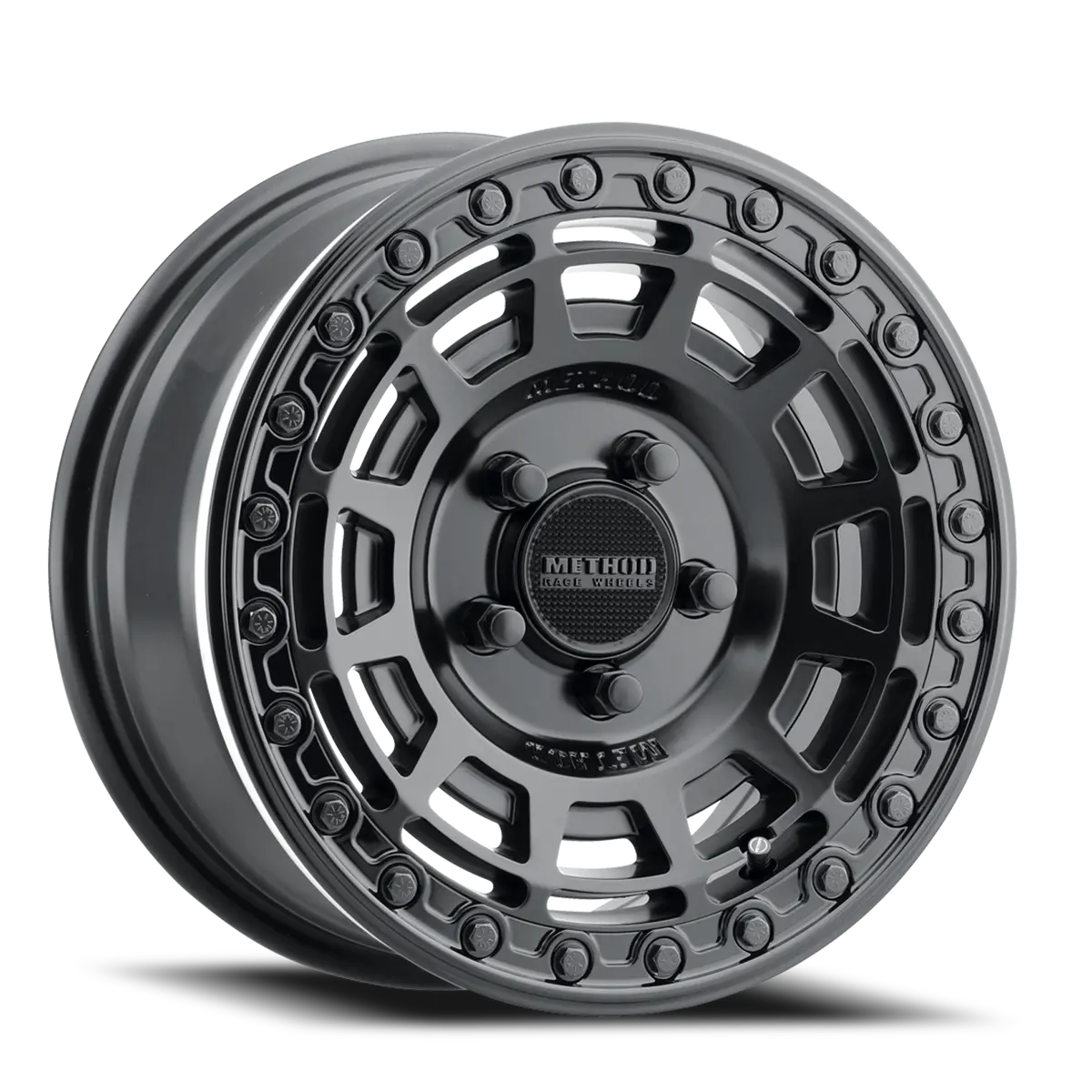Method 15X7 Mr415 Beadlock Utv Bolt Pattern 5 On 114.3 Offset 38 Lip Size 0 Matte Black Mb Gloss Black Ring Aluminum Wheel 1