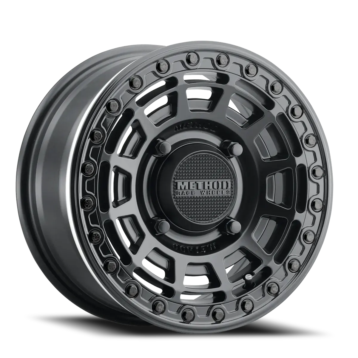 Method 15X7 Mr415 Beadlock Utv Bolt Pattern 4 On 136 Offset 38 Lip Size 0 Matte Black Mb Gloss Black Ring Aluminum Wheel 1