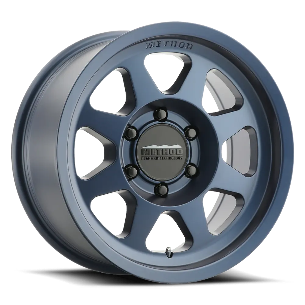 Method 15X7 Bead Grip Mr701 Bolt Pattern 5 On 100 Offset 15 Lip Size 0.91 Bahia Blue Bl Aluminum Wheel 1