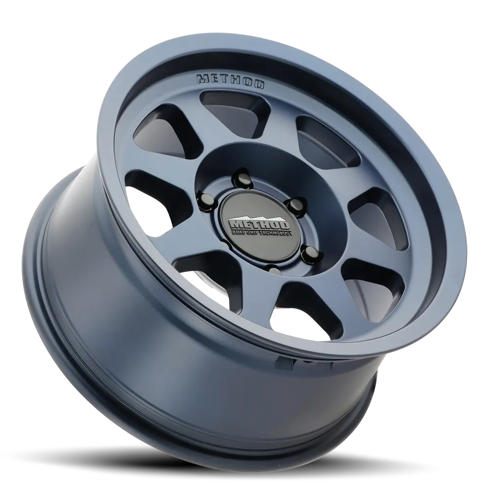 Method 15X7 Bead Grip Mr701 Bolt Pattern 5 On 100 Offset 15 Lip Size 0.91 Bahia Blue Bl Aluminum Wheel 2