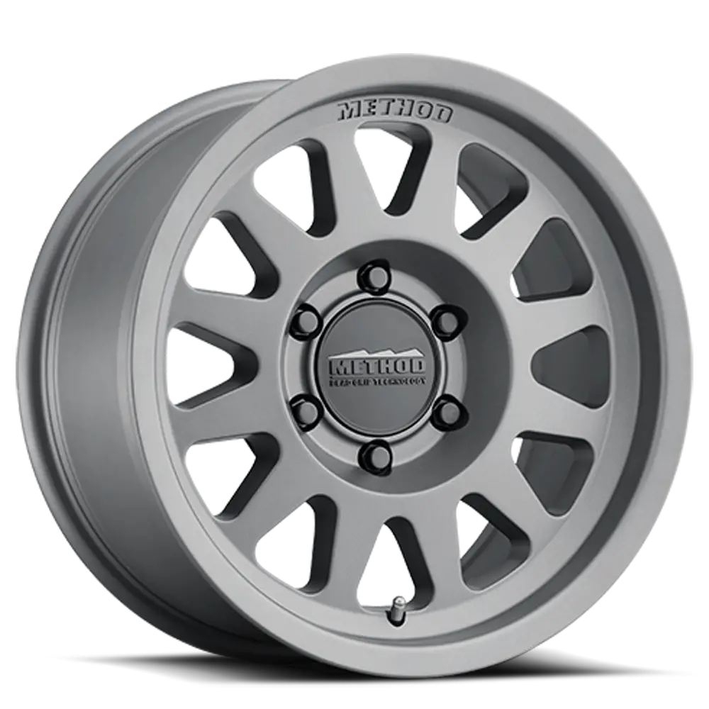 Method 15X7 Bead Grip Mr703 Bolt Pattern 5 On 100 Offset 15 Lip Size 1.18 Gloss Titanium Sl Aluminum Wheel 1
