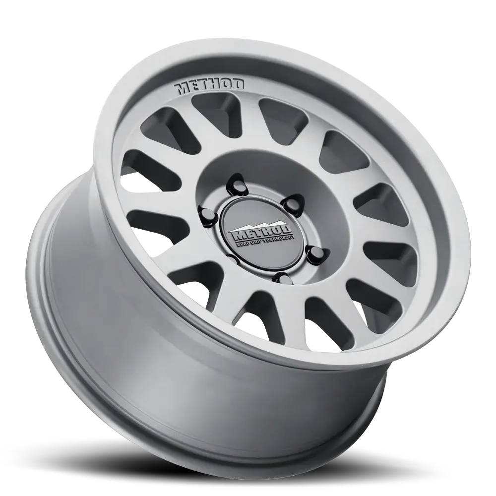 Method 15X7 Bead Grip Mr703 Bolt Pattern 5 On 100 Offset 15 Lip Size 1.18 Gloss Titanium Sl Aluminum Wheel 2