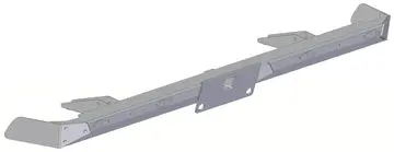 2019+ Gm 1500 Rear Plate Bumper W/Receiver 1