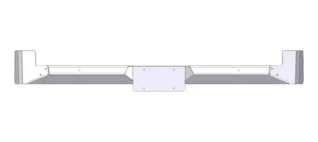 2005-2015 Toyota Tacoma Rear Plate Bumper 1