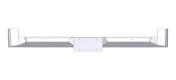 2016+ Toyota Tacoma Rear Plate Bumper 1