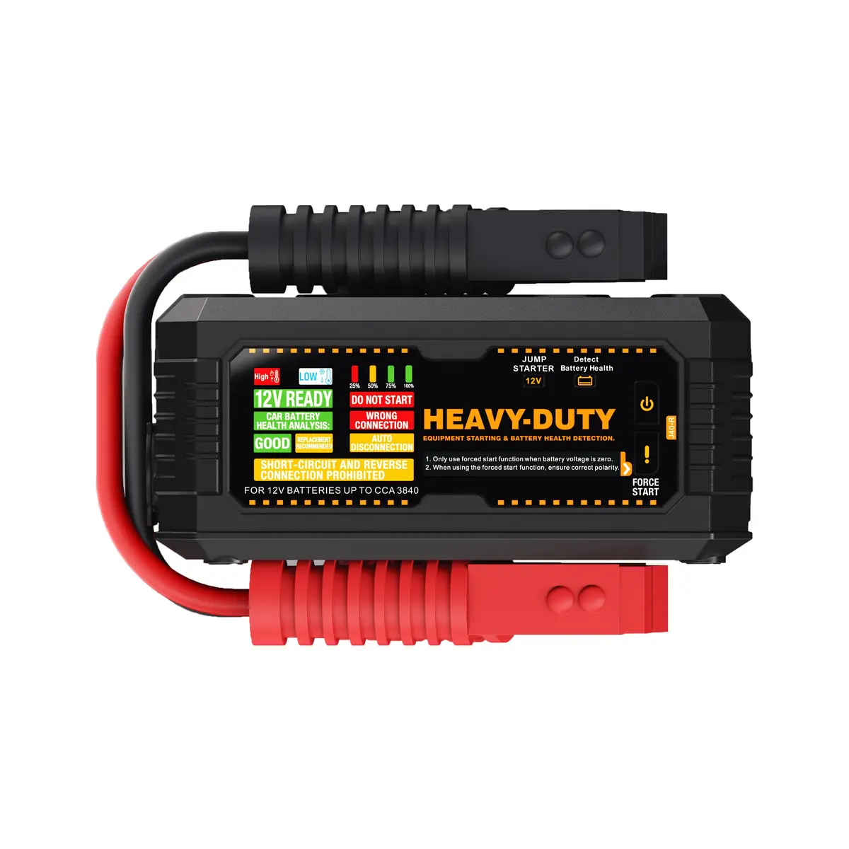 Jfegwo J40-R Heavy Duty Commercial Jump Starter Up To 13440A Peak Current For 12V Battery Booster 1