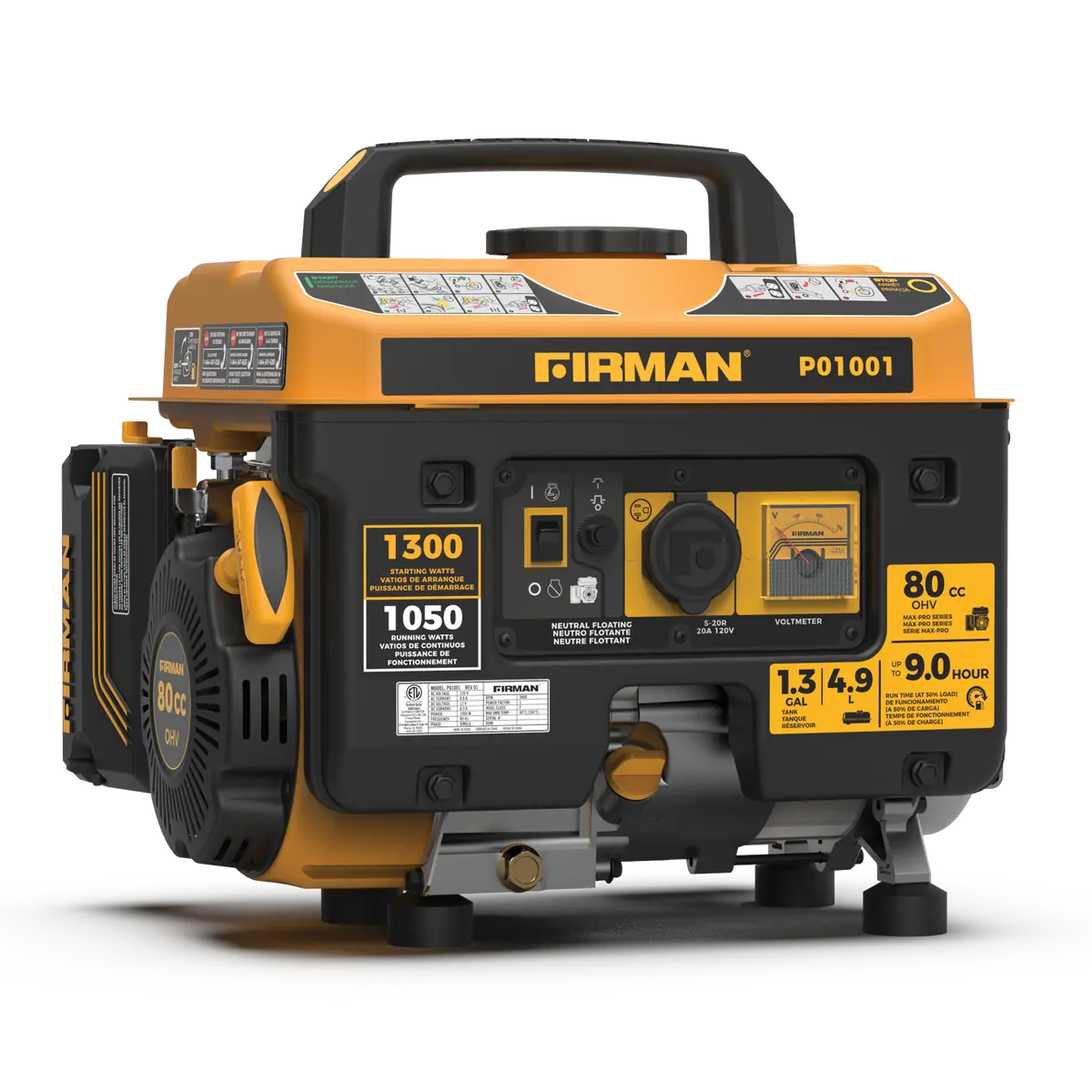 Gas Portable Generator 1300W Recoil Start 1