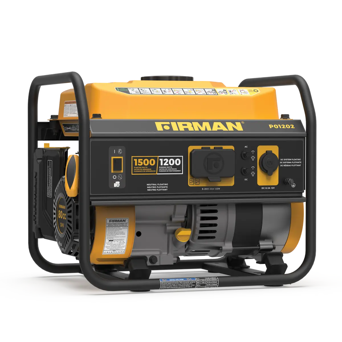 Gas Portable Generator 1500W Recoil Start 1