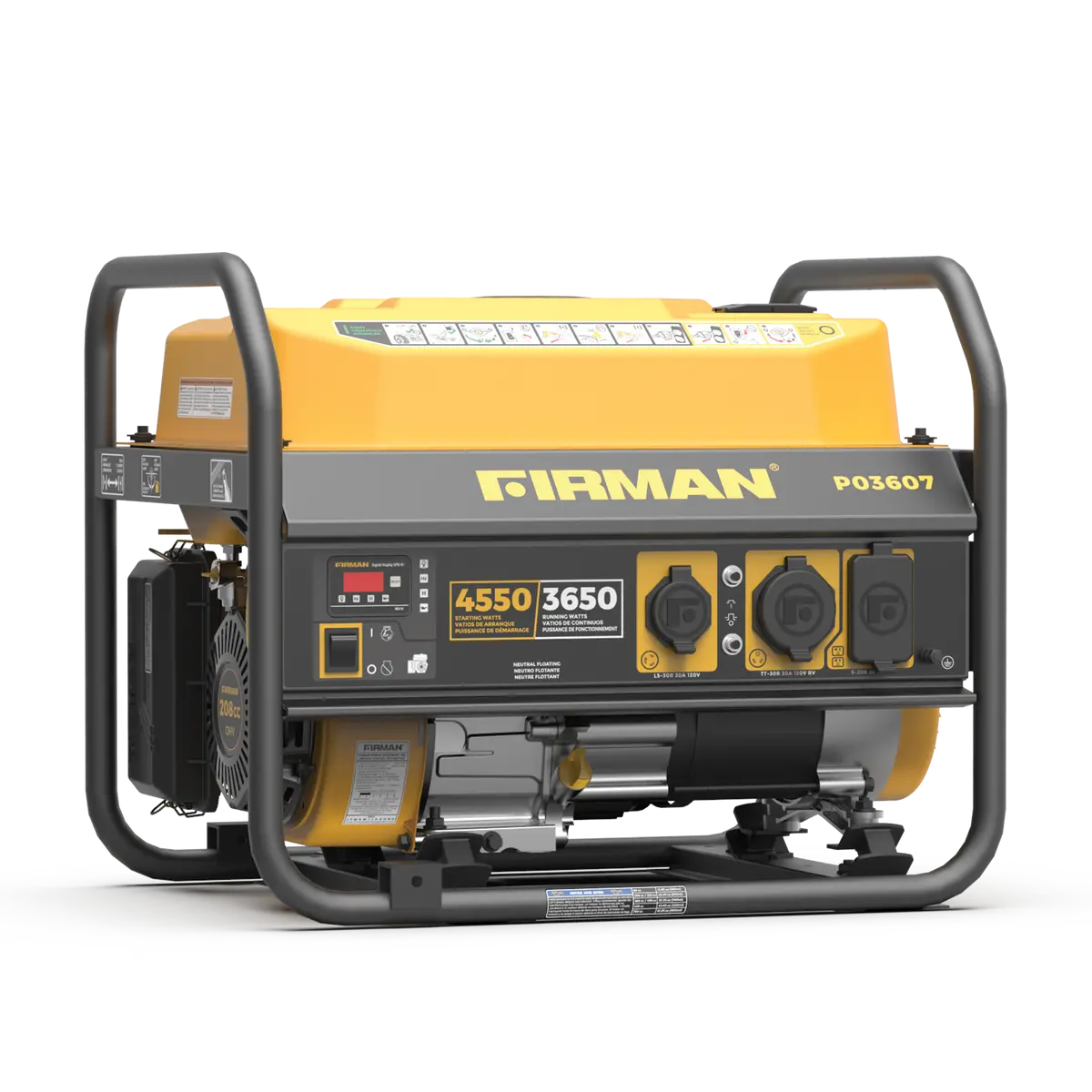 Gas Portable Generator 4550W Recoil Start 1