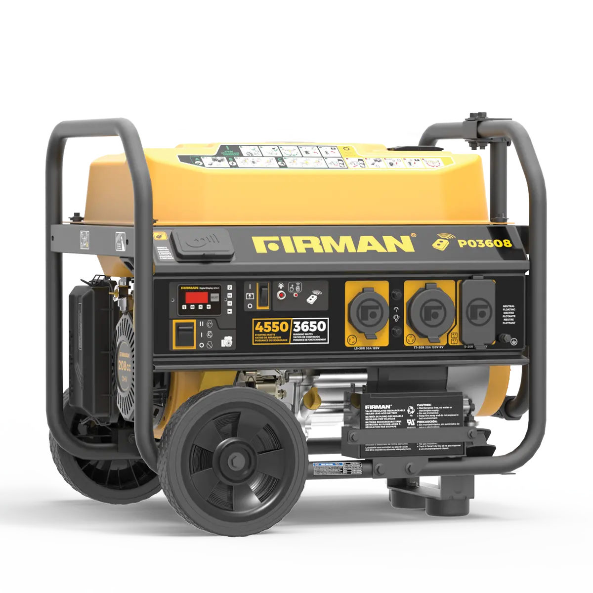 Gas Portable Generator 4550W  Remote Start 120V 1