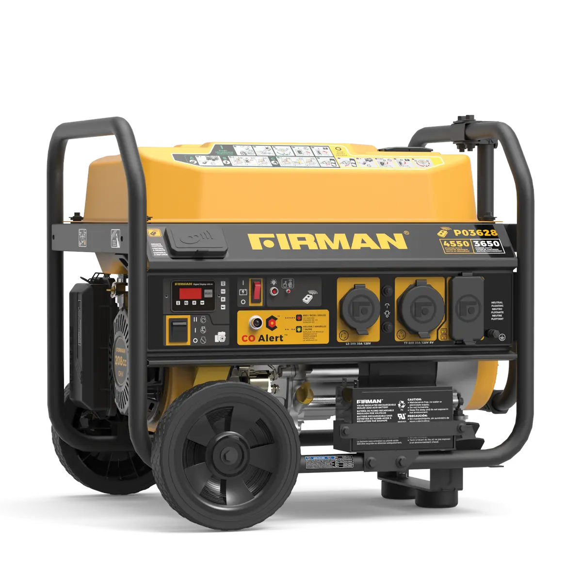 Gas Portable Generator 4550W Remote Start With Co Alert 1