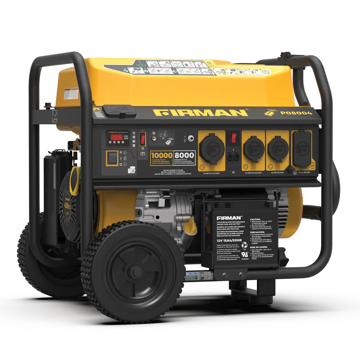 Gas Portable Generator 10000W Remote Start 120/240V 1