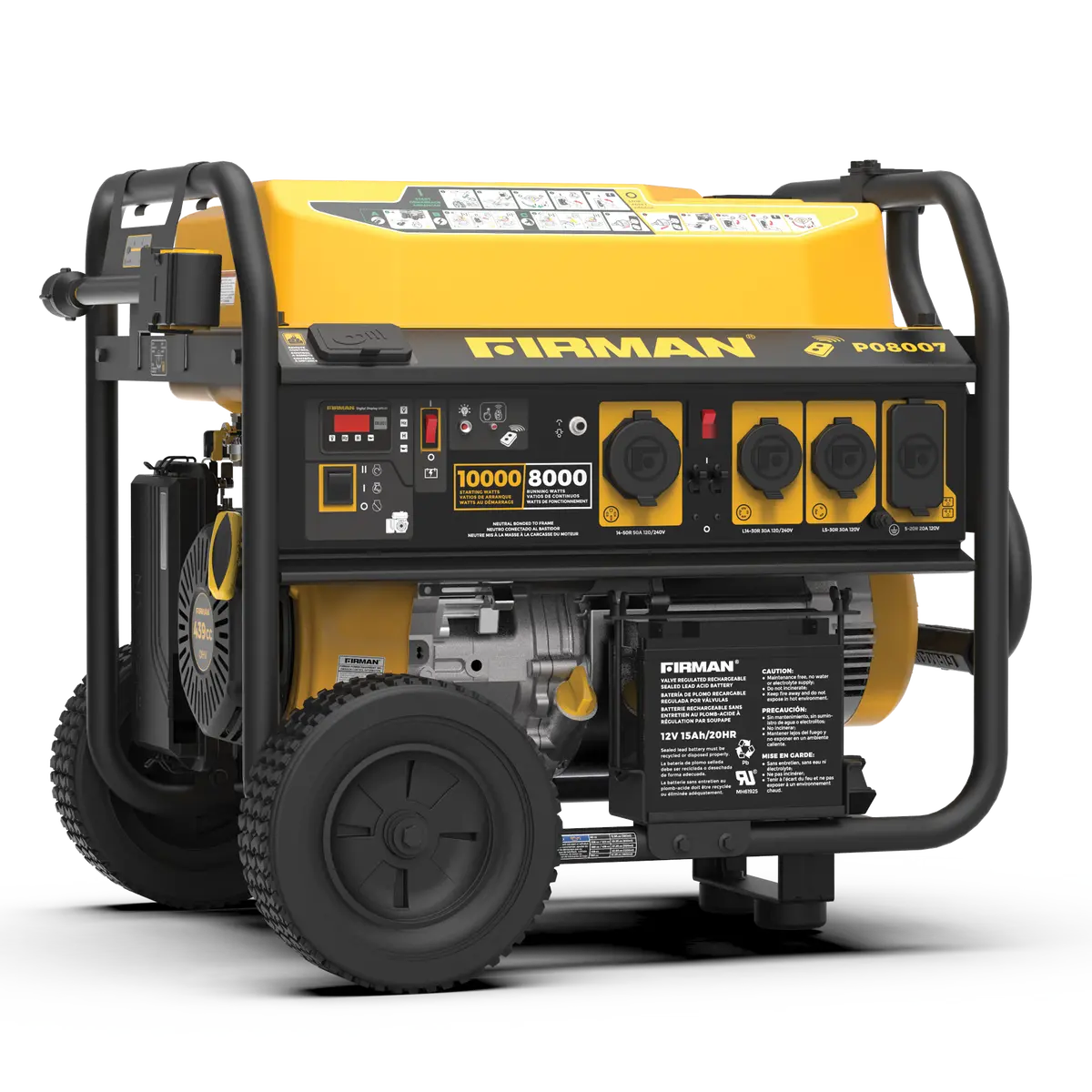 Gas Portable Generator 10000W Remote Start 120/240V 1