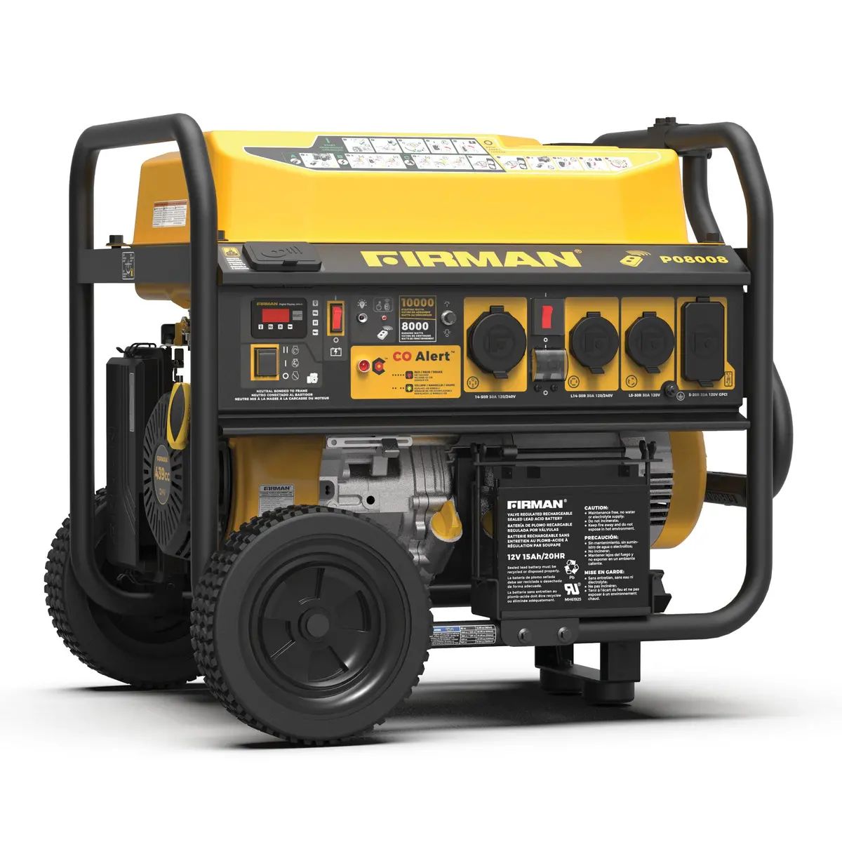 Gas Portable Generator 10000W Remote Start 120/240V With Co Alert 1