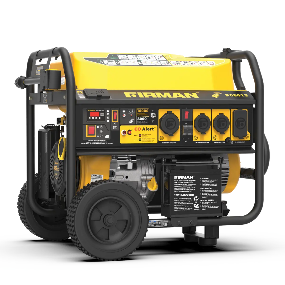 Gas Portable Generator 10000W Remote Start 120/240V With Co Alert 1