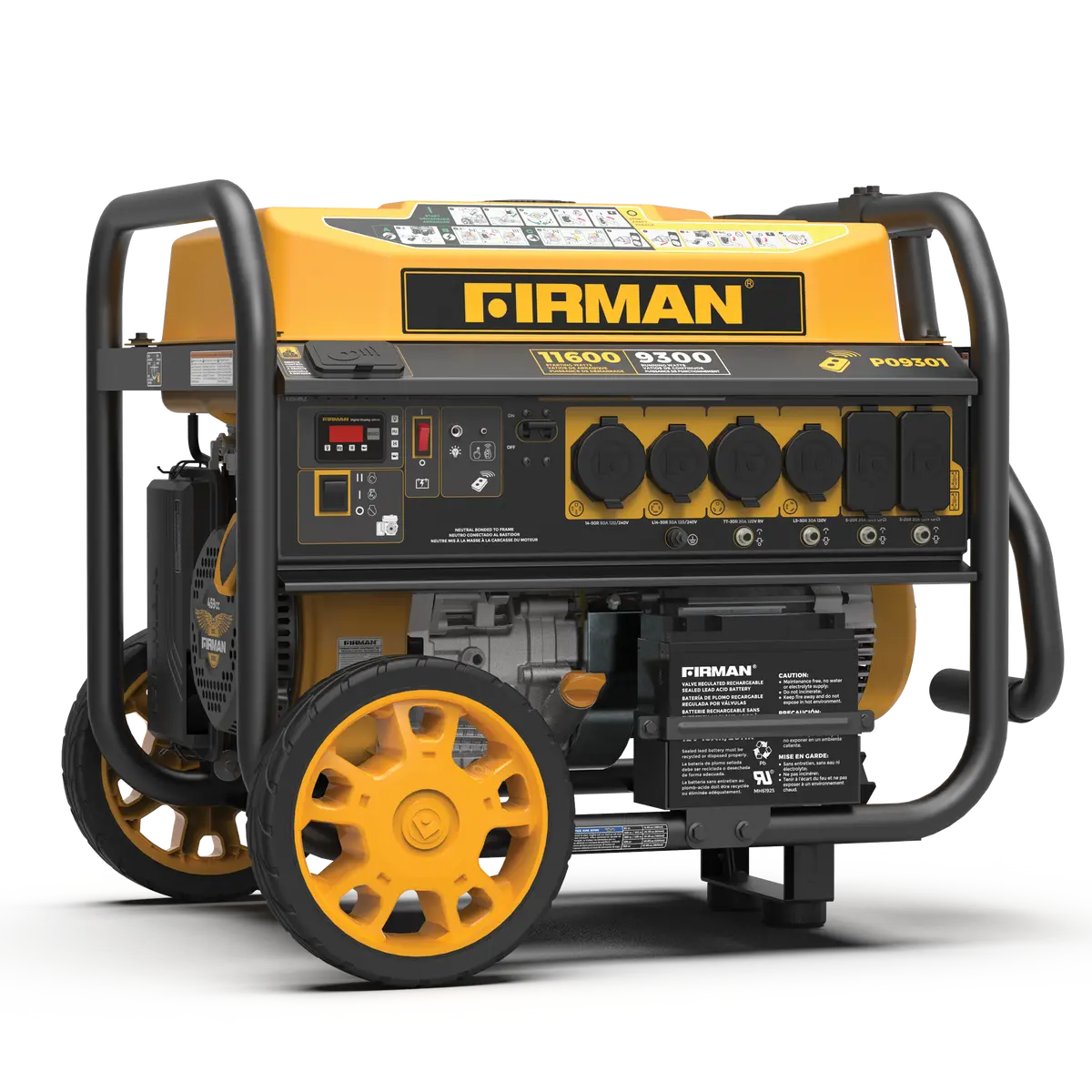 Gas Portable Generator 11600W Remote Start 120/240V 1