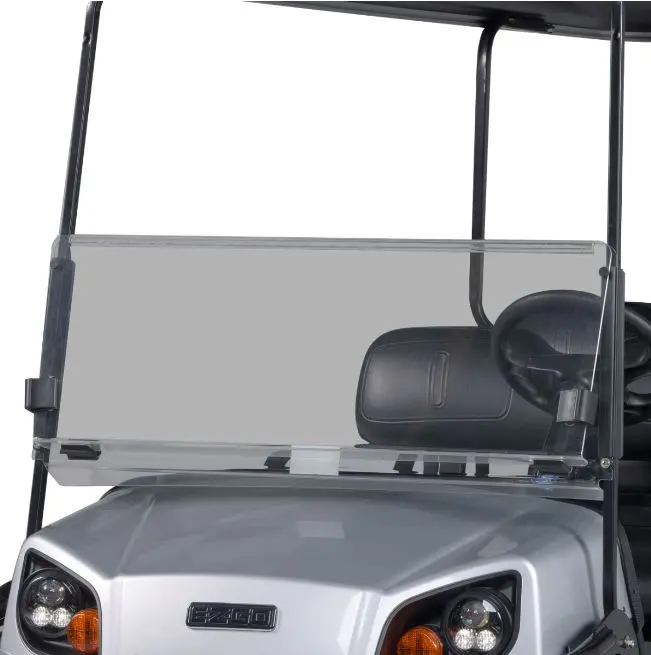 Ezgo Tinted, Fold-Down Windshield- For Express S4 With Kw Cowl Golf Carts (2013-2021) 1
