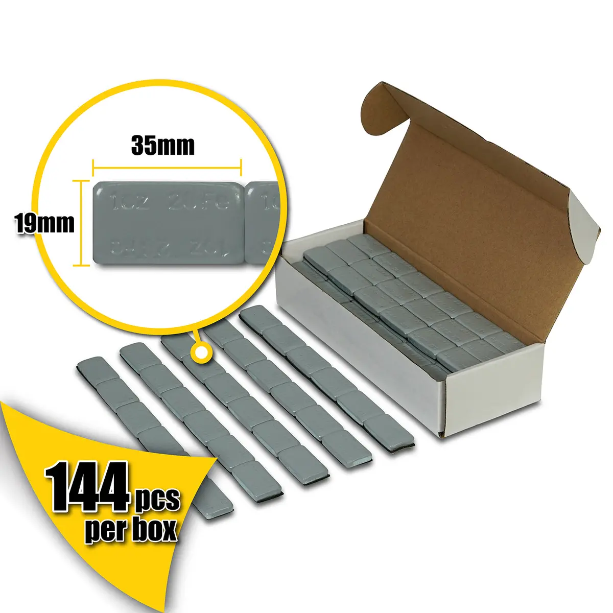 Wheel Weights Silver 1Oz 144Pcs 1
