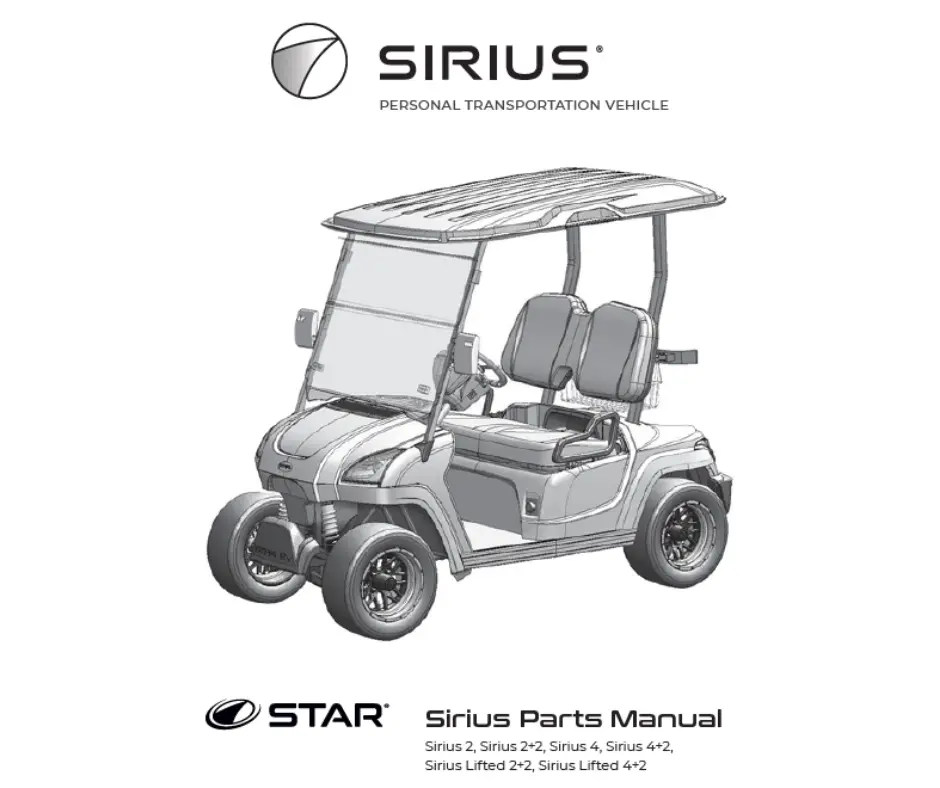 2023 Star Ev Sirius Parts Manual 1