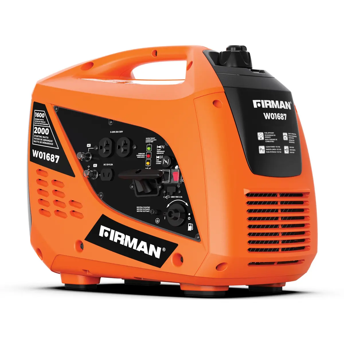 Gas Inverter Portable Generator 2000/1600W Recoil Start 1