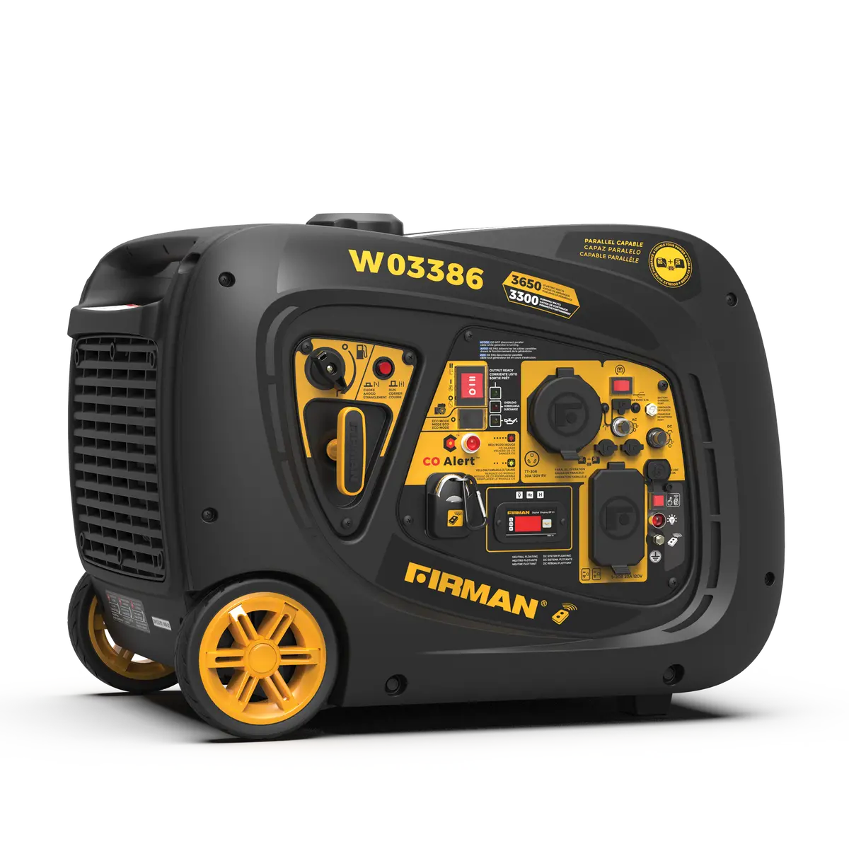 Refurbished Inverter Portable Generator 3650W Remote Start With Co Alert 1