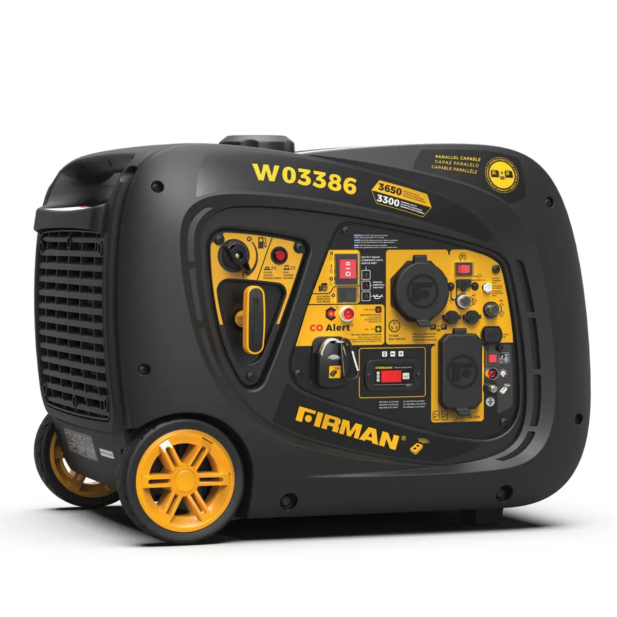 Inverter Portable Generator 4125W Remote Start With Co Alert 1