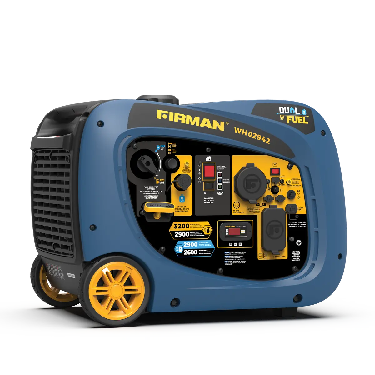 Dual Fuel Inverter Portable Generator 3200W Electric Start 1