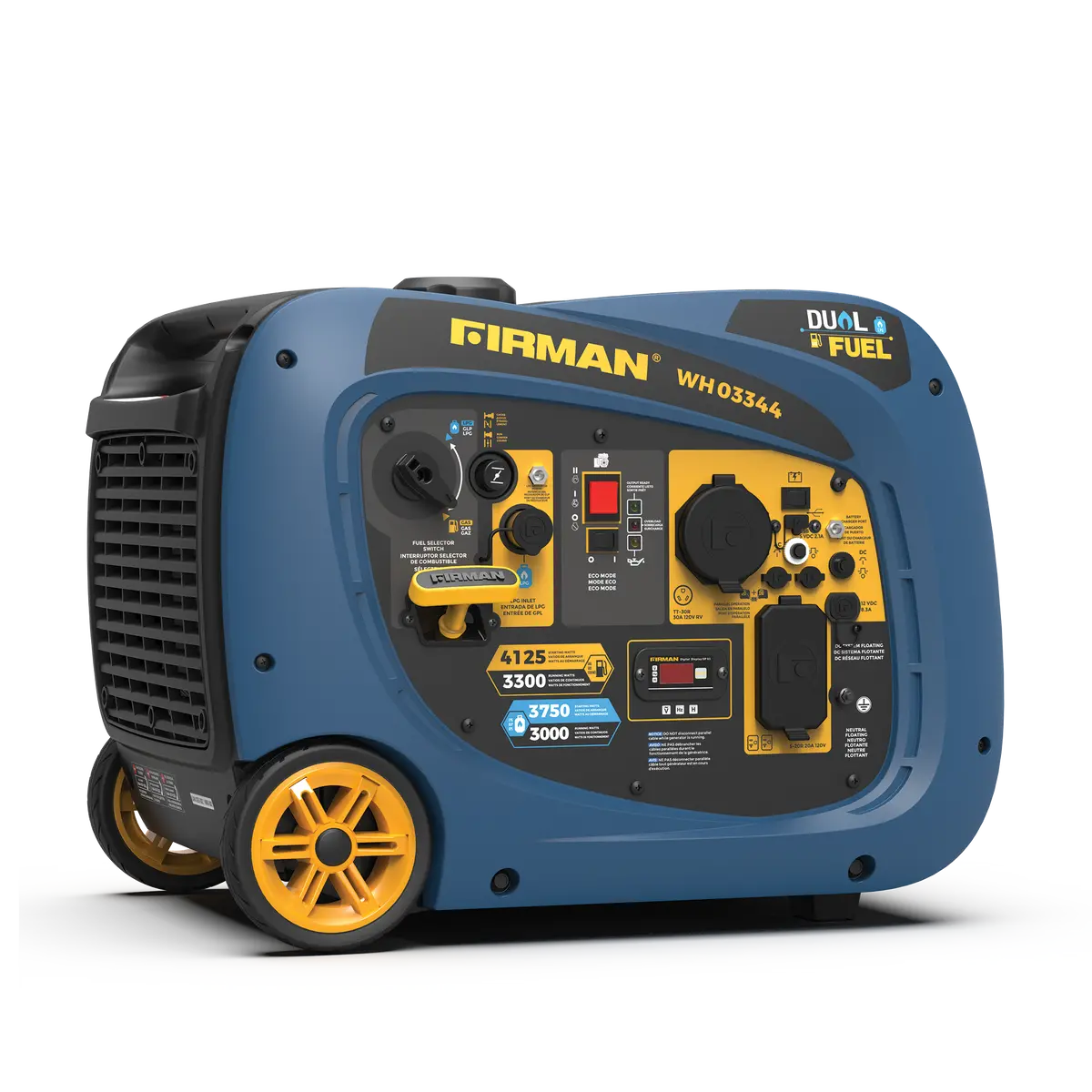 Dual Fuel Inverter Portable Generator 4125W Electric Start 1