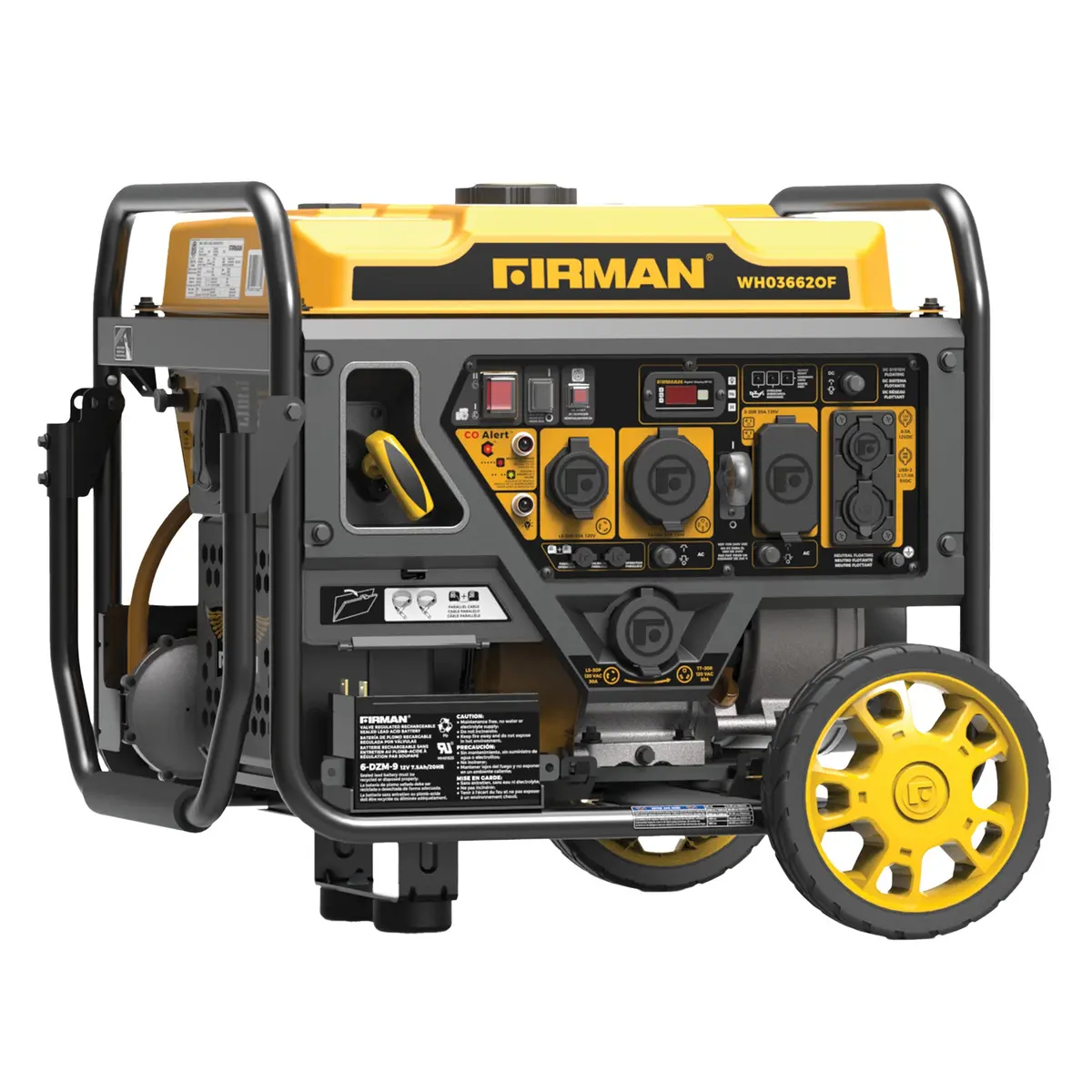 Dual Fuel Open Frame Inverter 4500W Electric Start With Co Alert 1