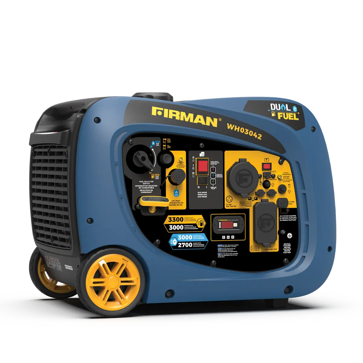 Dual Fuel Inverter Portable Generator 3300W Electric Start 1