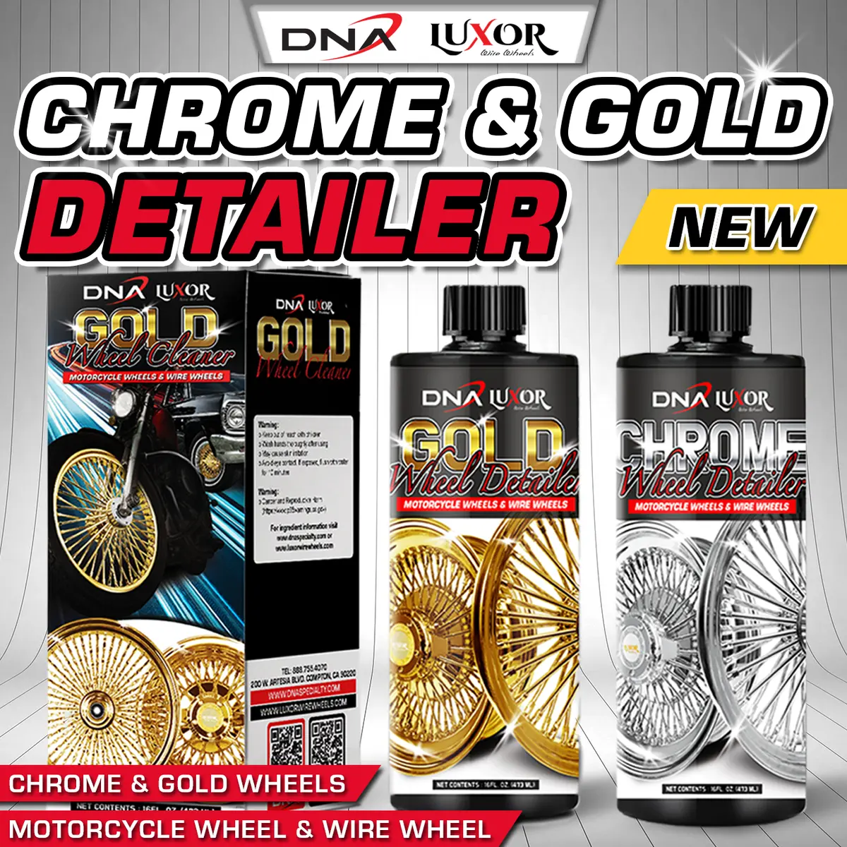 Chrome & Gold Detailer – For Motorcycle & Wire Wheels 1