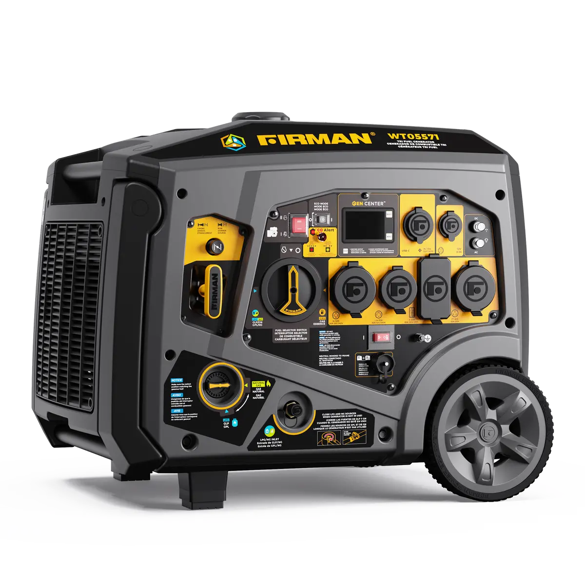 Tri Fuel Inverter Portable Generator 6850W Electric Start With Co Alert 1
