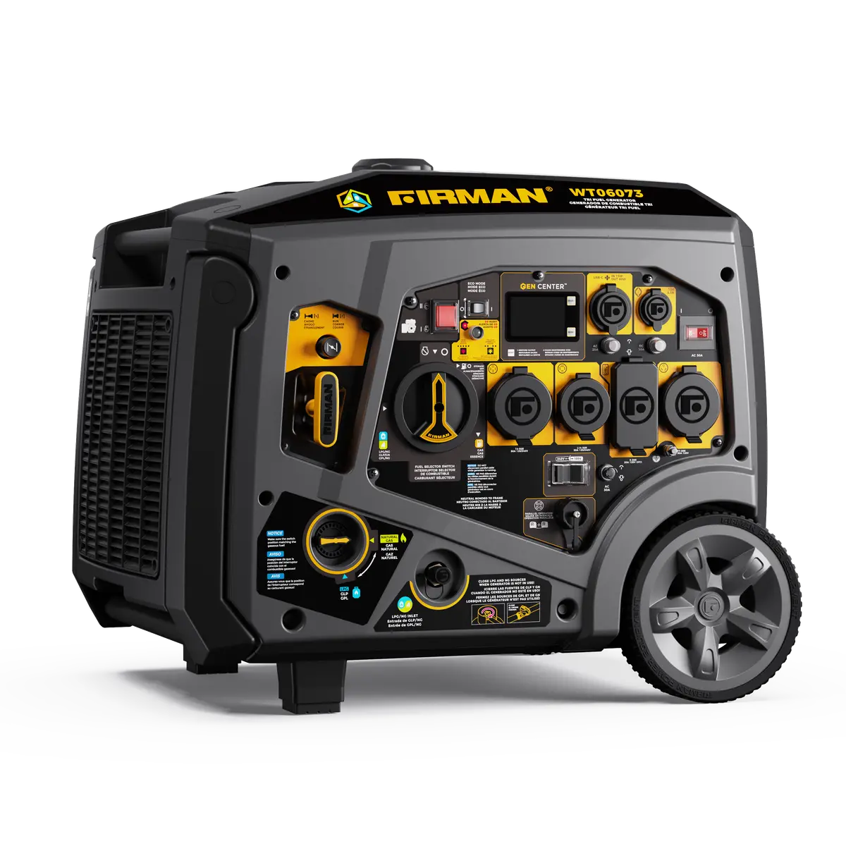 Tri Fuel Inverter Portable Generator 7500W Electric Start 120/240V Parallel Ready Co Alert 1