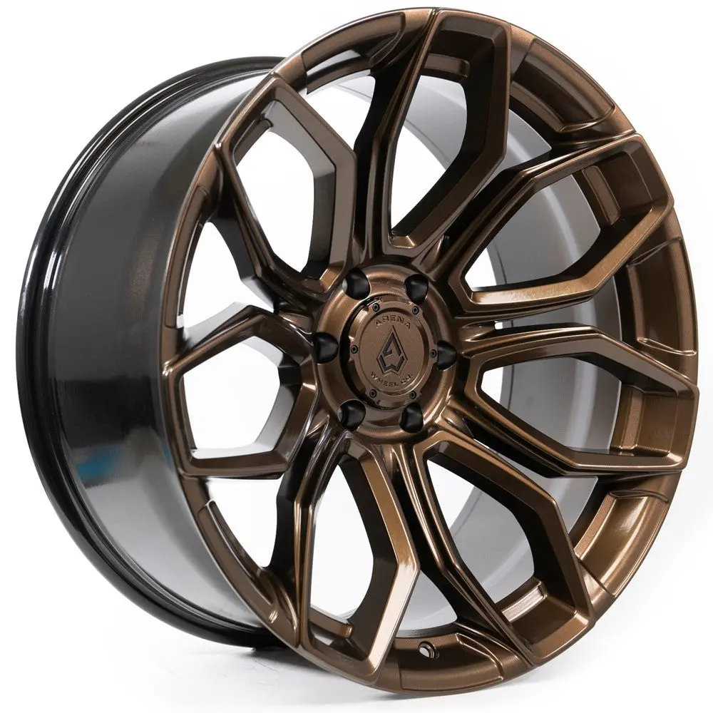 22X10 Arena A116 Cobra Smoked Bronze Tint Clear Wheel 5X5 (15Mm) 1