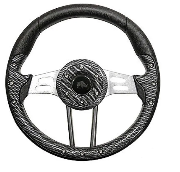 Golf Cart Steering Wheel- Carbon Fiber 13" Diameter 1