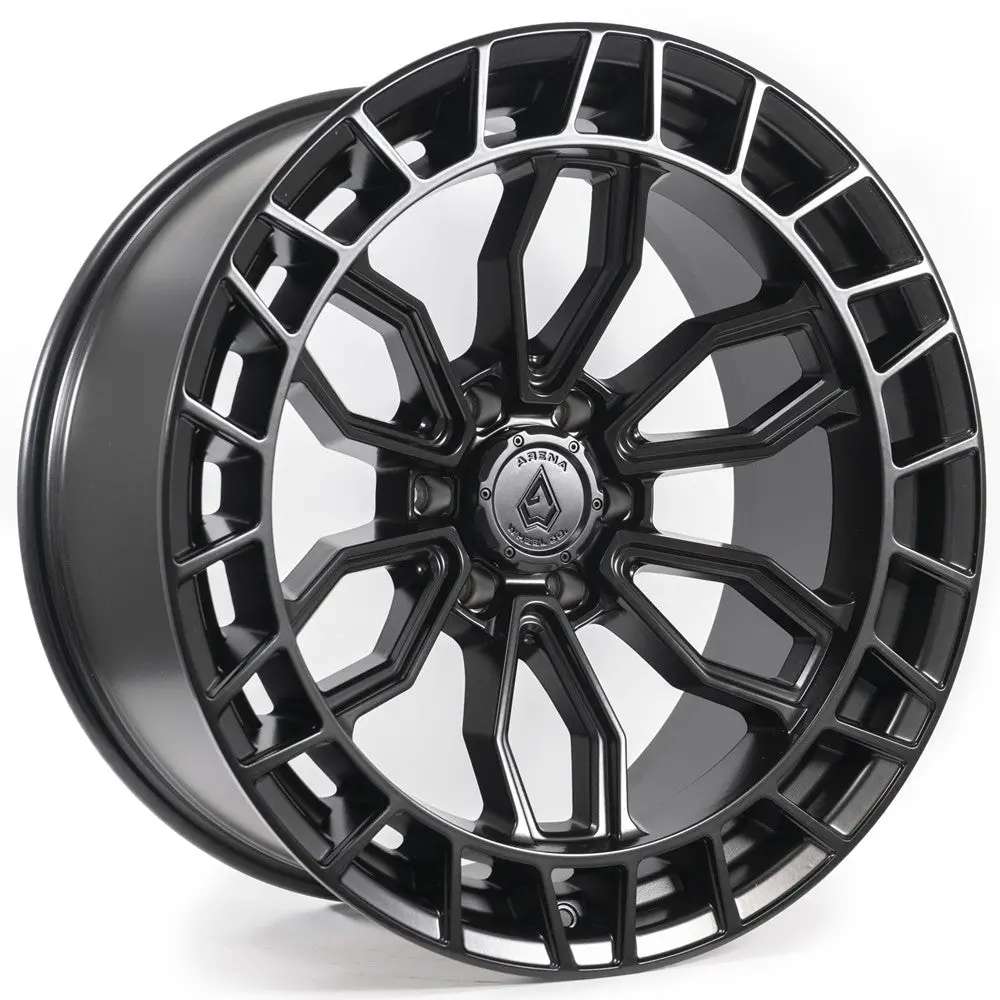 22X9.5 Arena A102 Recon Satin Black Wheel 6X5.5 (20Mm) 1
