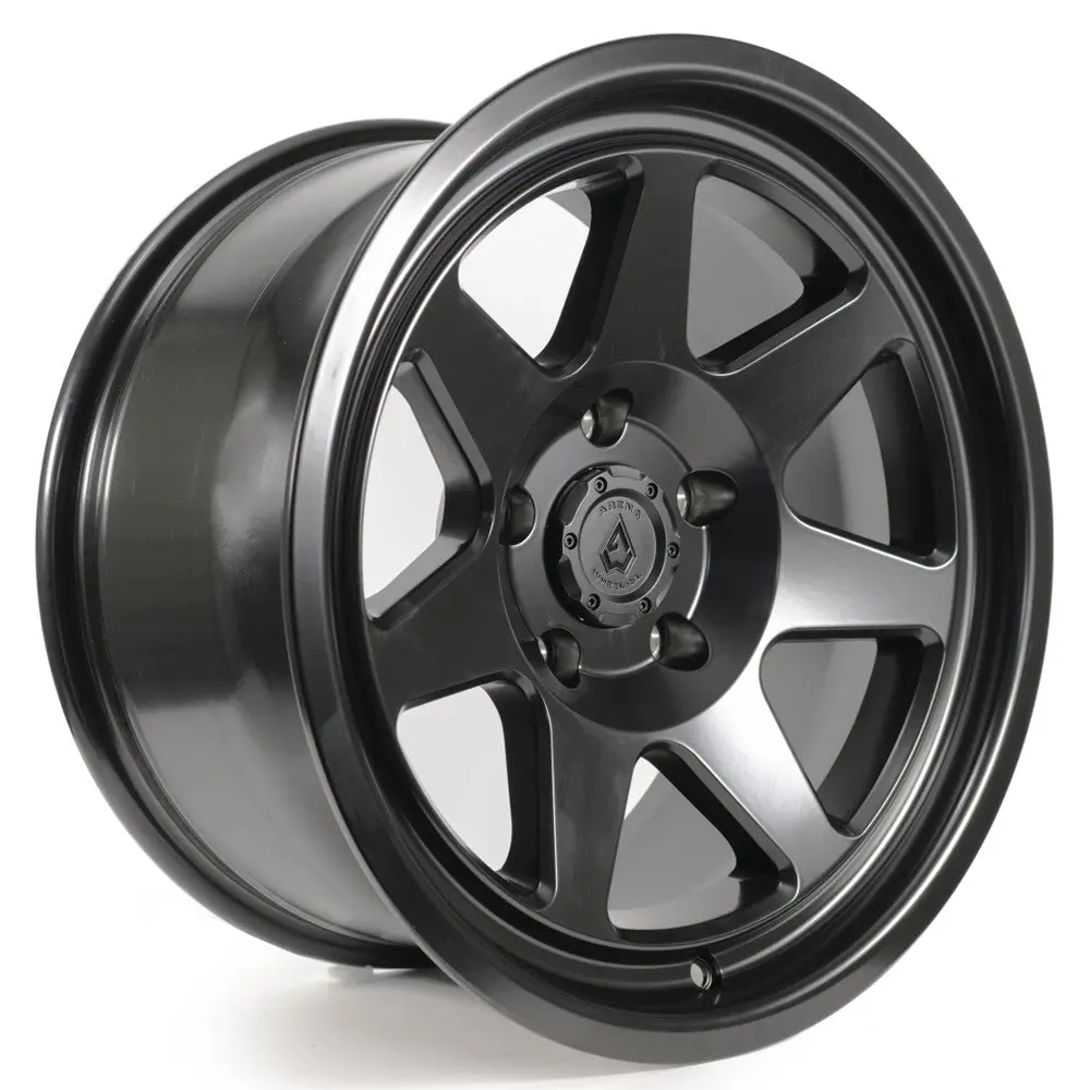 17X8.5 Arena A104 Ridge Satin Black Wheel 5X5 (0Mm) 1