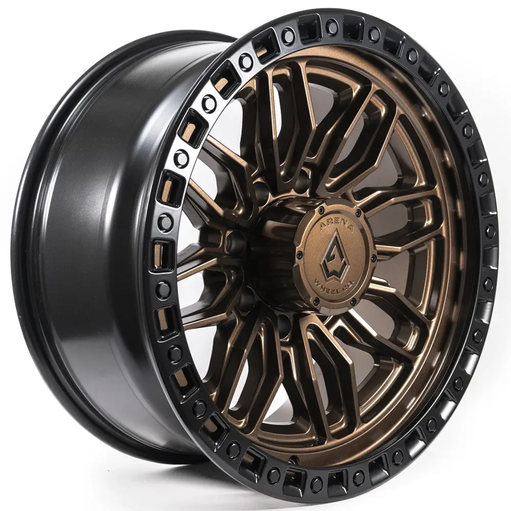 20X9 Arena A109 Hustle Smoked Bronze Center Satin Black Lip Wheel 8X170 (20Mm) 1