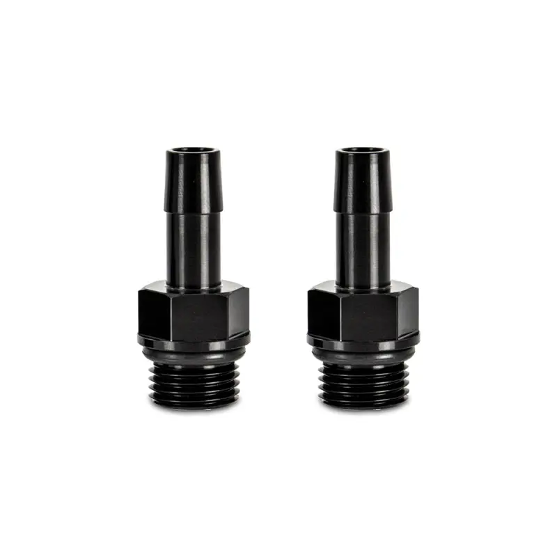 Mishimoto M16X1.5 X 3/8" Aluminum Catch Can Fittings – Black (Pack Of 2) 1