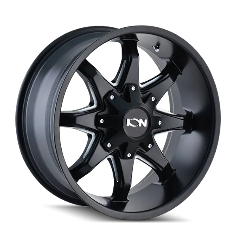 Ion Type 181 Alloy Wheel – 18X9 Inches, 6X135 Bolt Pattern, 18Mm Offset, 106Mm Hub Bore, Satin Black Finish 1