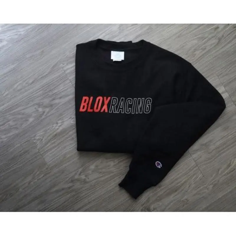 Blox Racing Block Letters Crewneck Sweatshirt – Small 1
